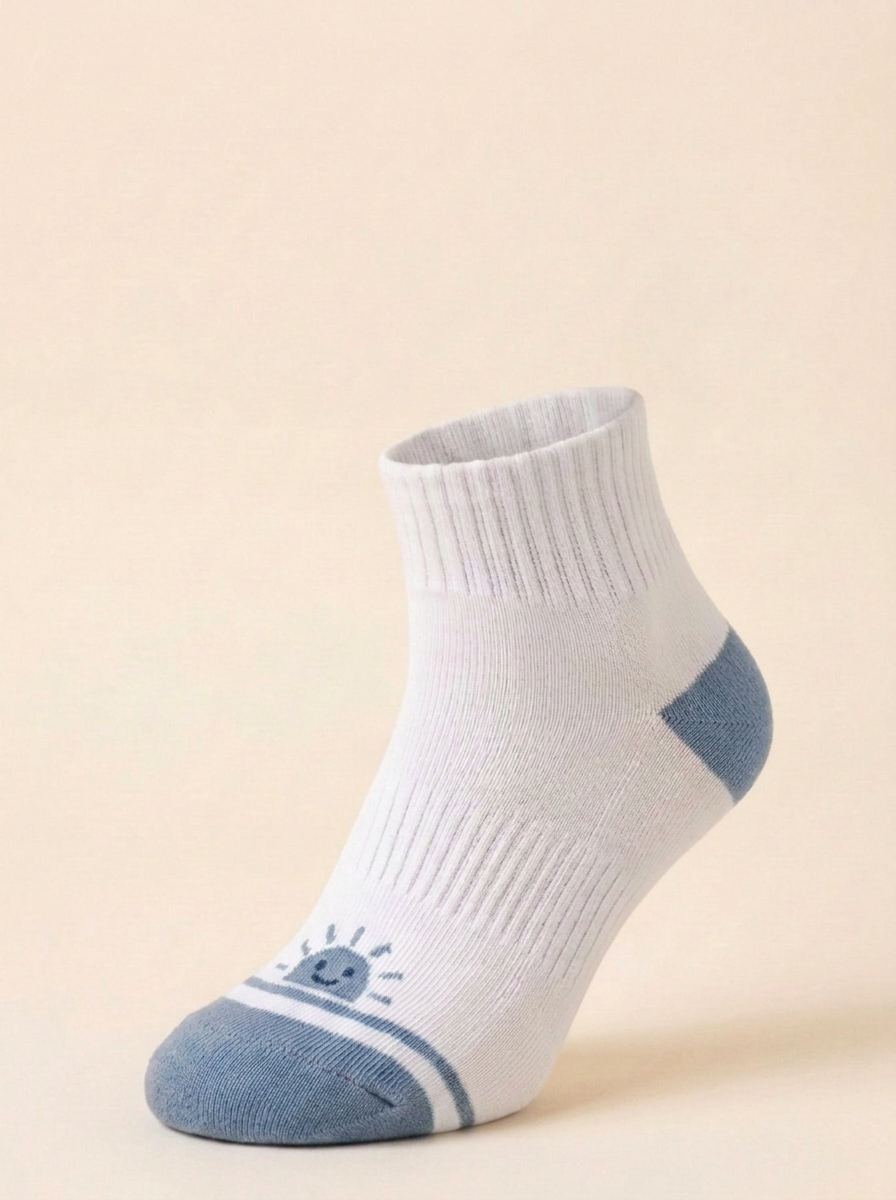 Little Kid 10-Pack — blue color-coded kids socks, ages 3–5