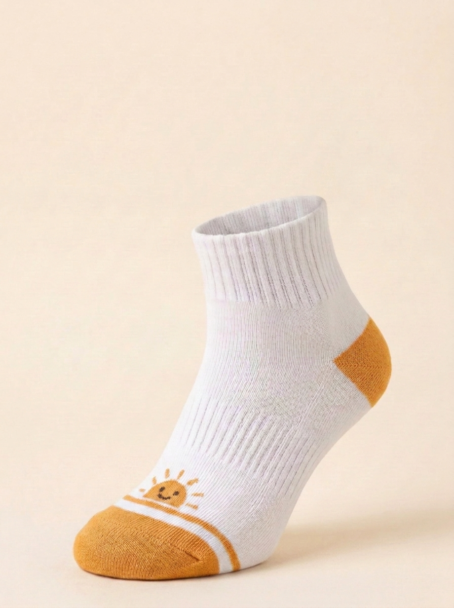 Pre-Teen 10-Pack — orange color-coded kids socks, ages 9–12